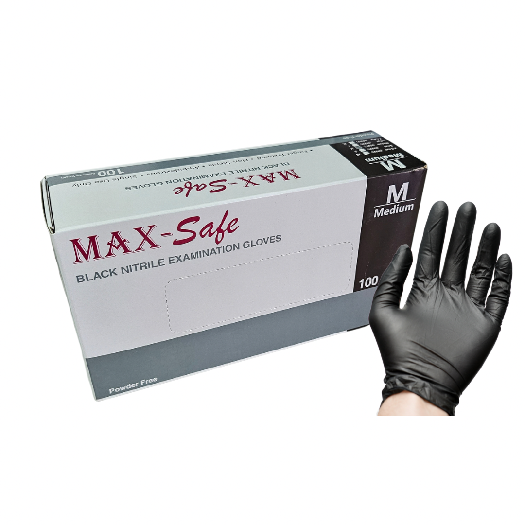 Black Nitrile Gloves