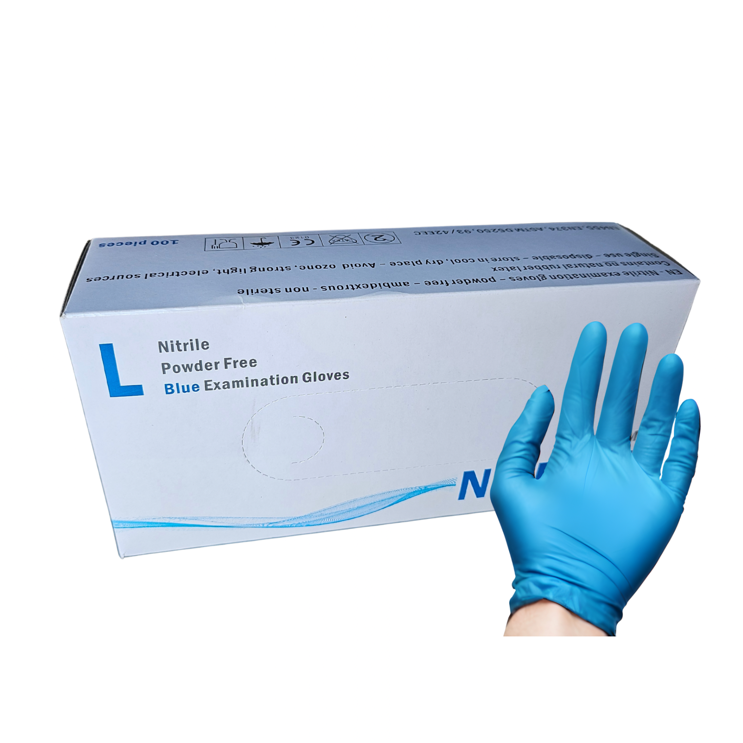 Blue Nitrile Gloves 